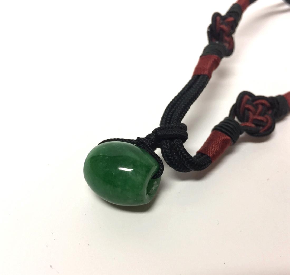 Chinese Carved Jadeite Cross Pendant (1 of 3)