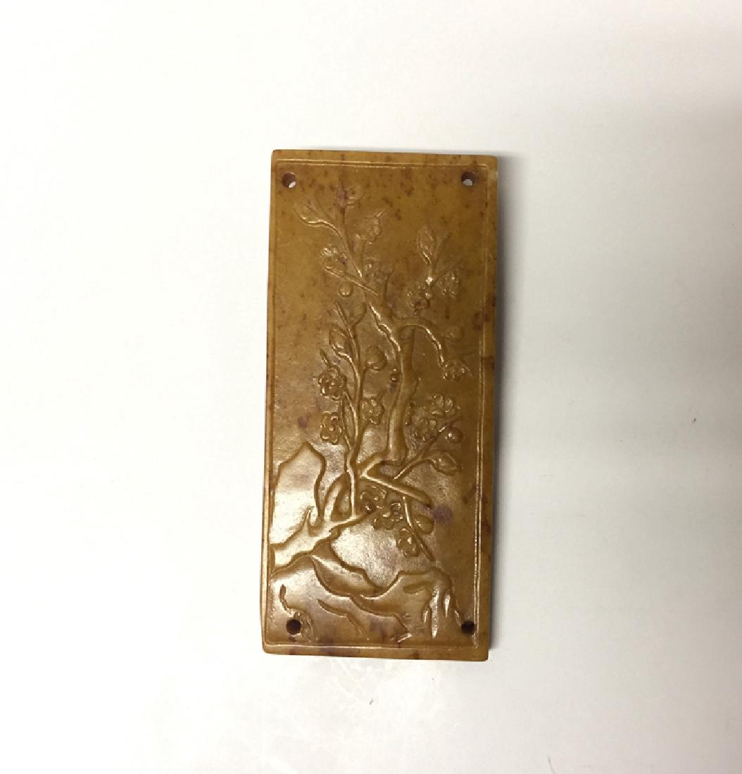 Chinese Carved Yellow Jade Pendant (1 of 3)