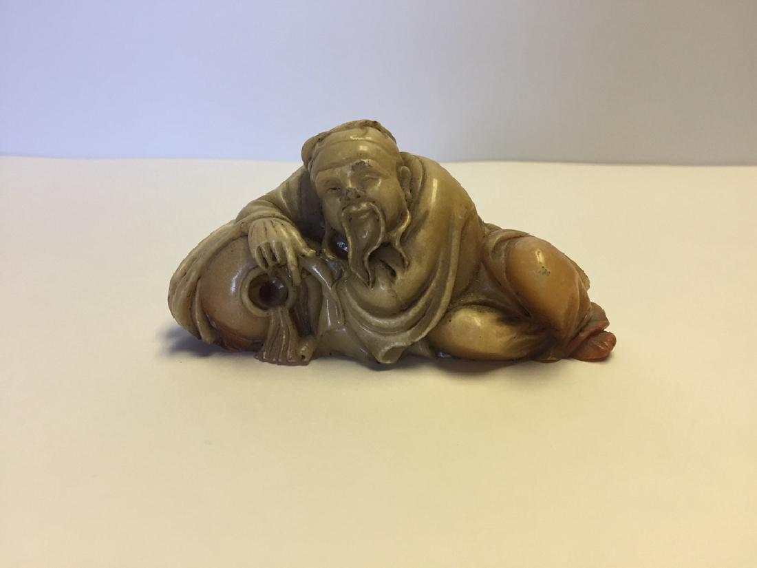 Chinese Carved Buddah Statue (1 of 8)