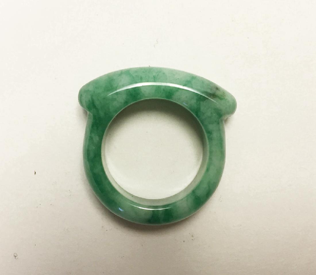 Chinese Carved Jadeite Ring (1 of 5)