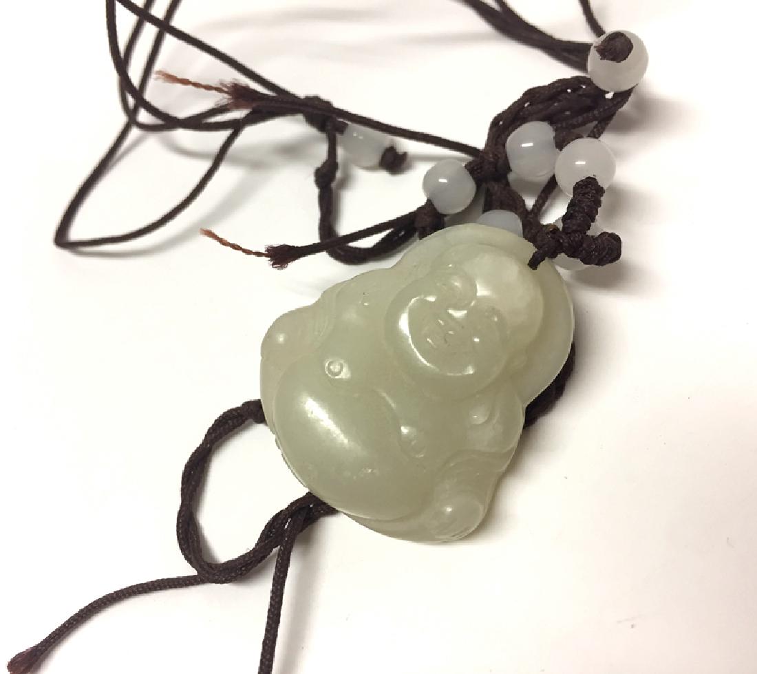 Chinese Carved Jade Buddha Pendant (1 of 4)