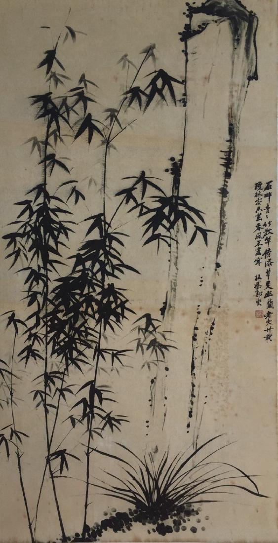 Chinese Scroll Painting,Zheng Banqiao(1693-1765) (1 of 3)