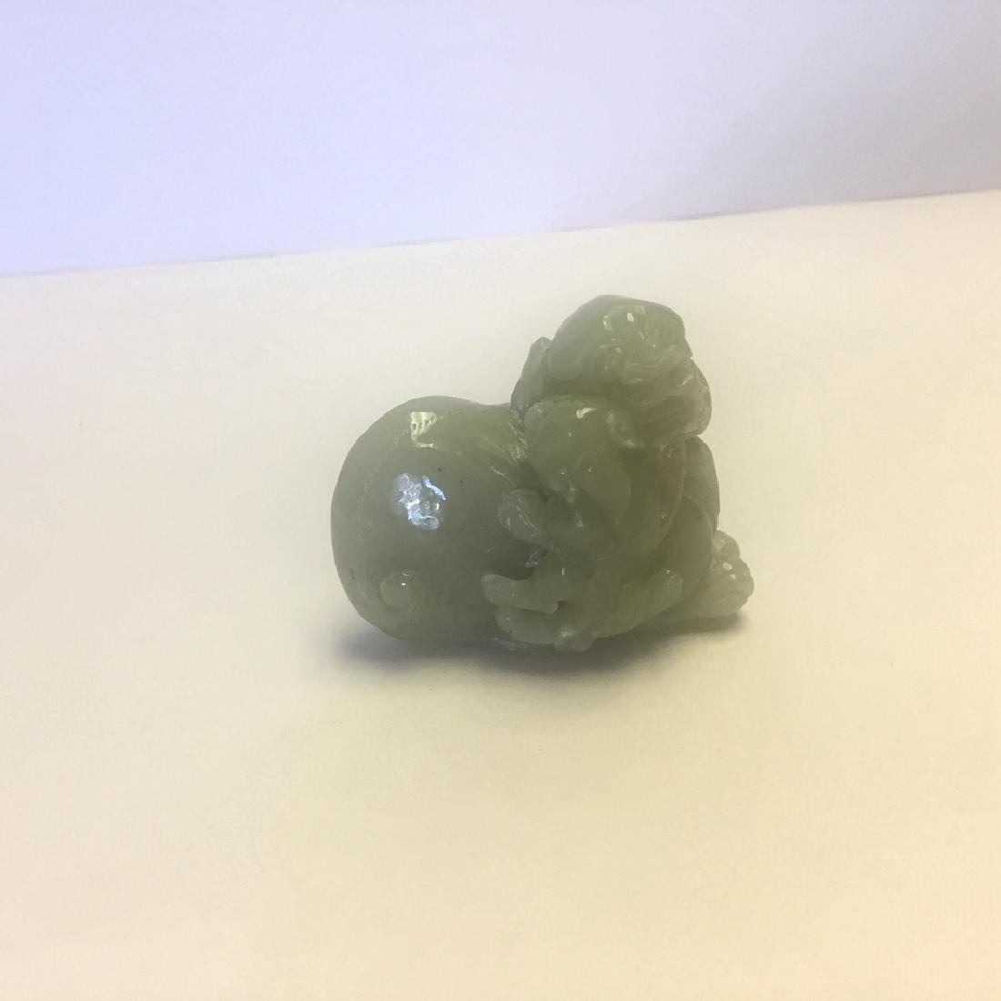 Chinese Carved Jade Foo Dog (1 of 5)