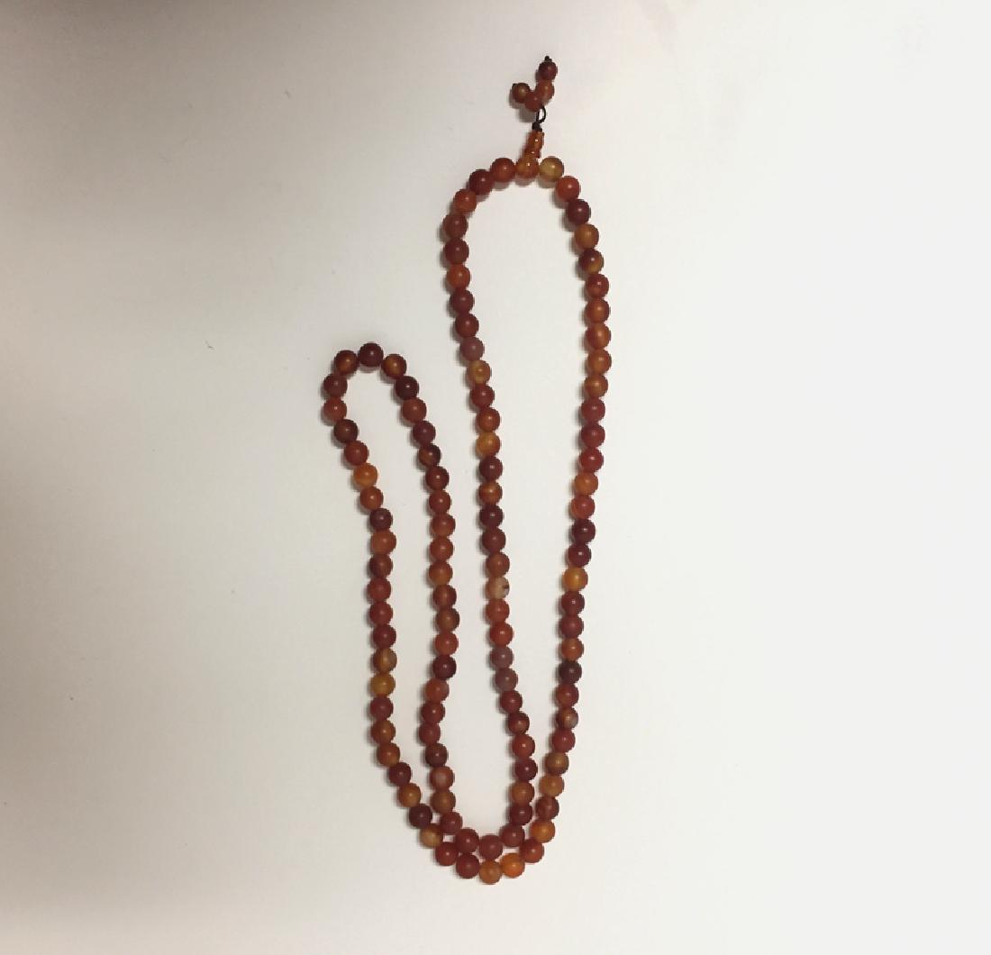 An Old Tibetan Agate Beads Buddha Bracelet (1 of 5)