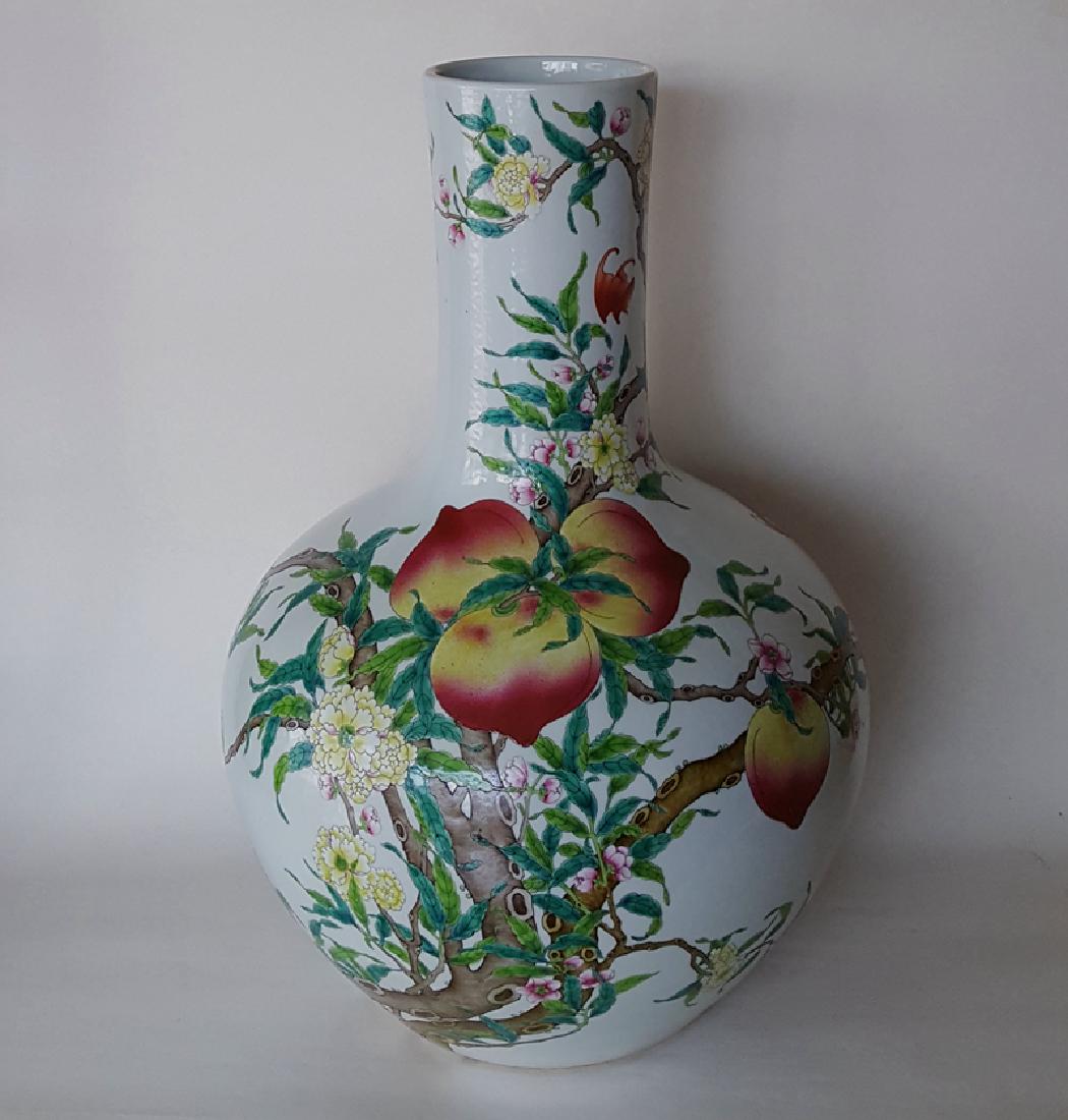Large Chinese Famille Rose Porcelain Vase (1 of 12)
