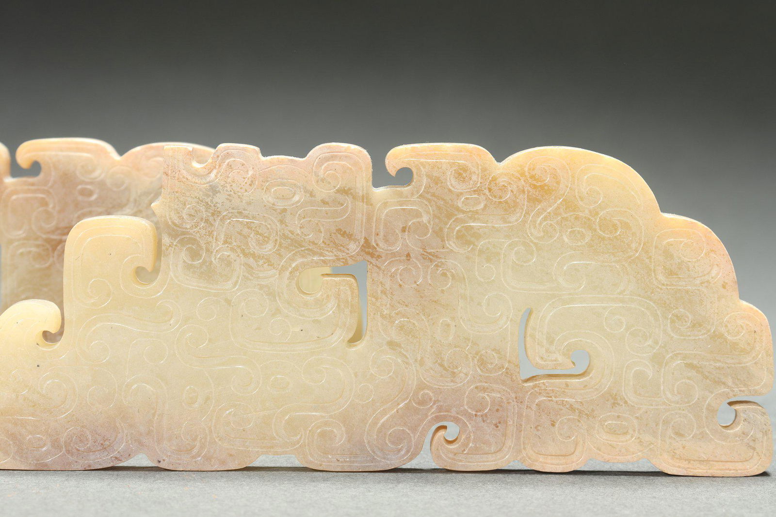 Pair Jade Dragons - 3