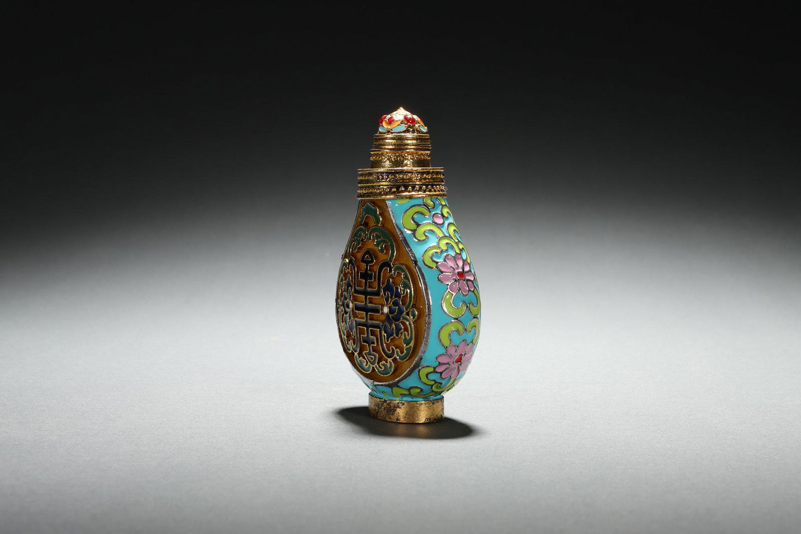 Cloisonne Snuff Bottle - 3