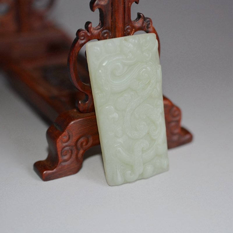 Chinese Carved Jade Plaque (1 of 4)