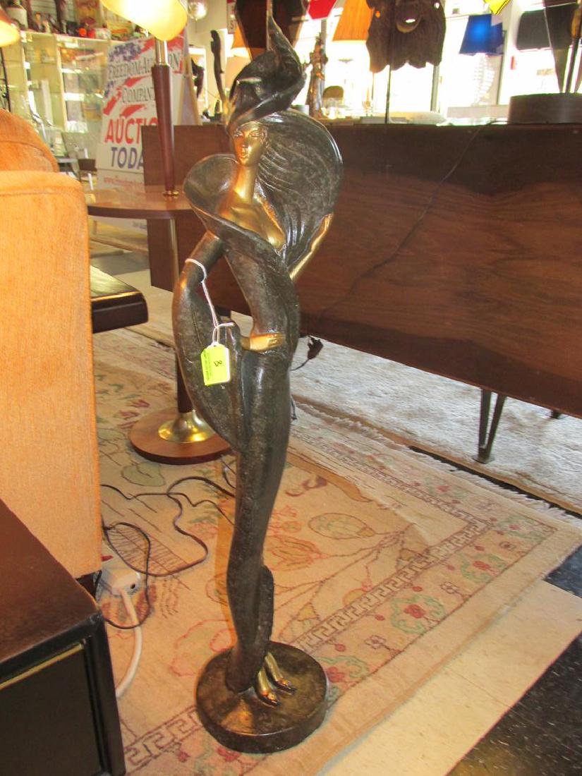 FISHER ART-DECO STATUARY: HEIGHT IS 34.5"