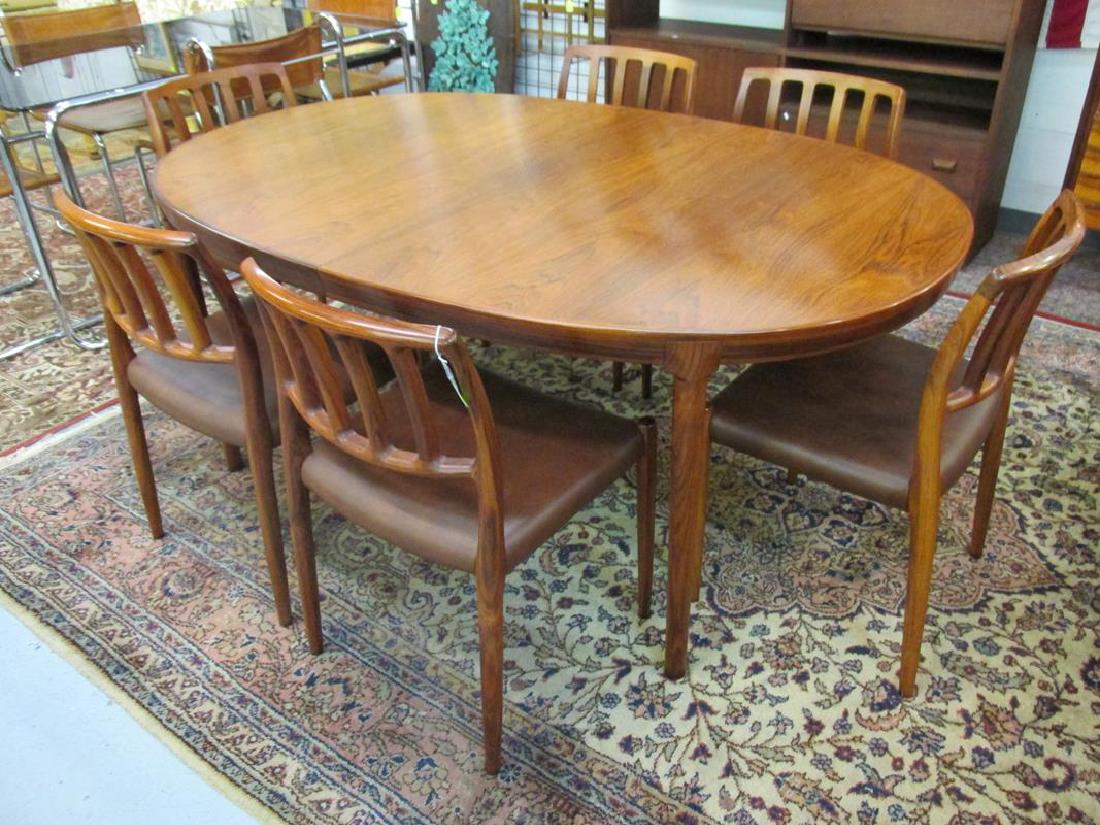 N.O. MOLLER FOR J.L. MOLLER ROSEWOOD DINING TABLE & (1 of 4)