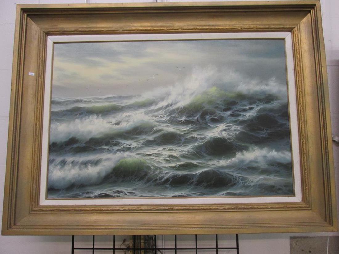 MATT THOMAS SEASCAPE OIL ON CANVAS (1 of 1)
