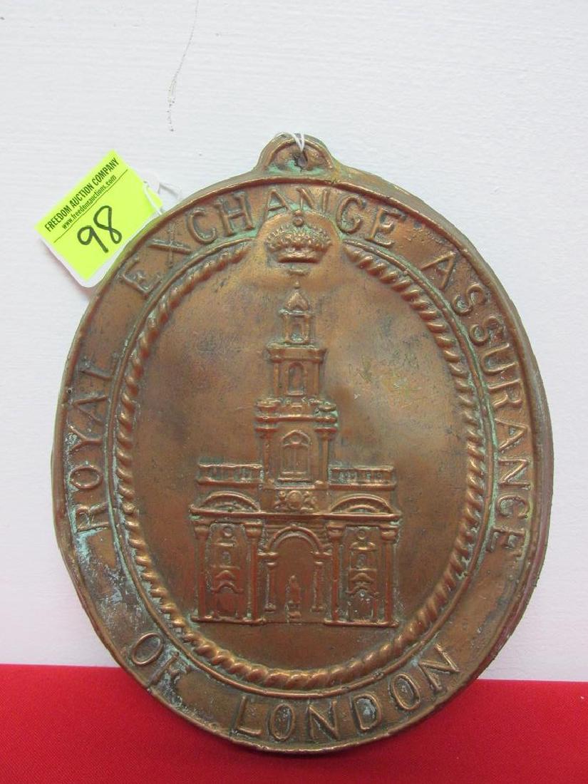 ROYAL EXCHANGE ASSURANCE FIRE MARK (1 of 2)