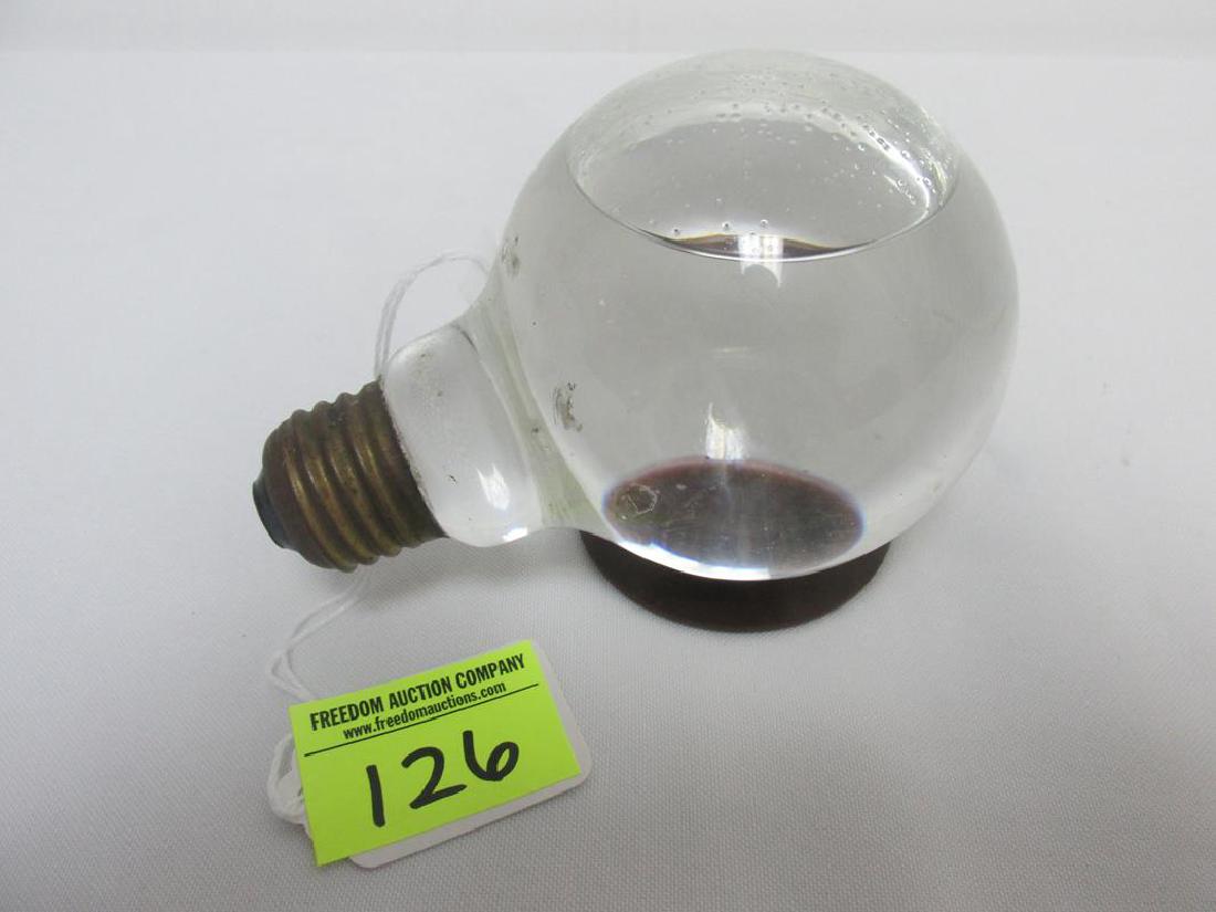 UNUSUAL LIGHT BULB FORM FIRE GRENADE, THREADED BASE (1 of 1)