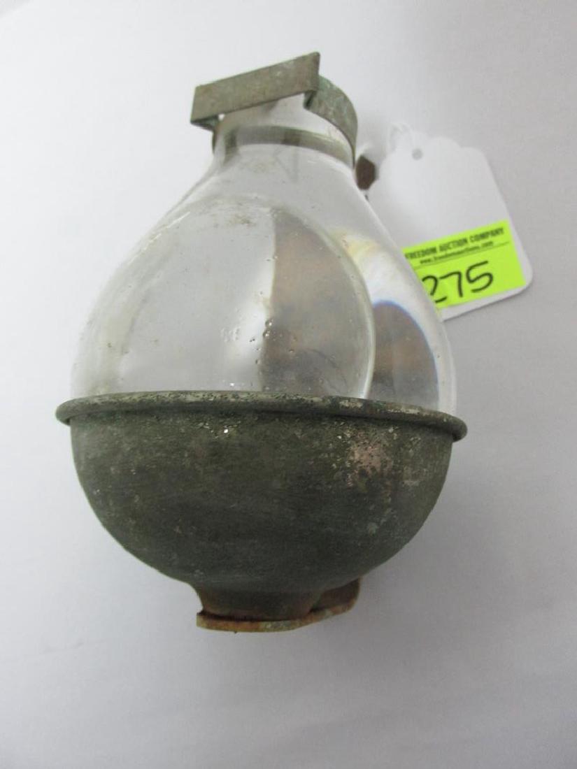 UNMARKED CLEAR FIRE GRENADE WITH WALL MOUNT (1 of 1)