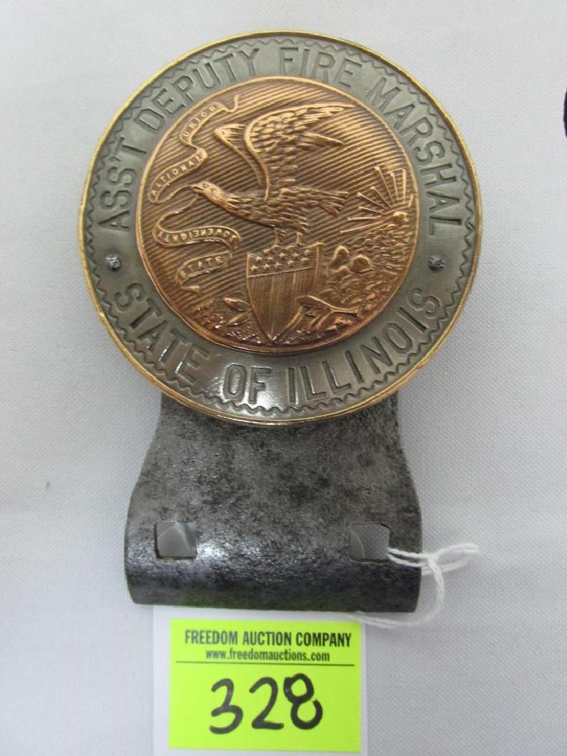 ST. OF ILLINOIS FIRE MARSHALL AUTO TAG TOPPER (1 of 1)