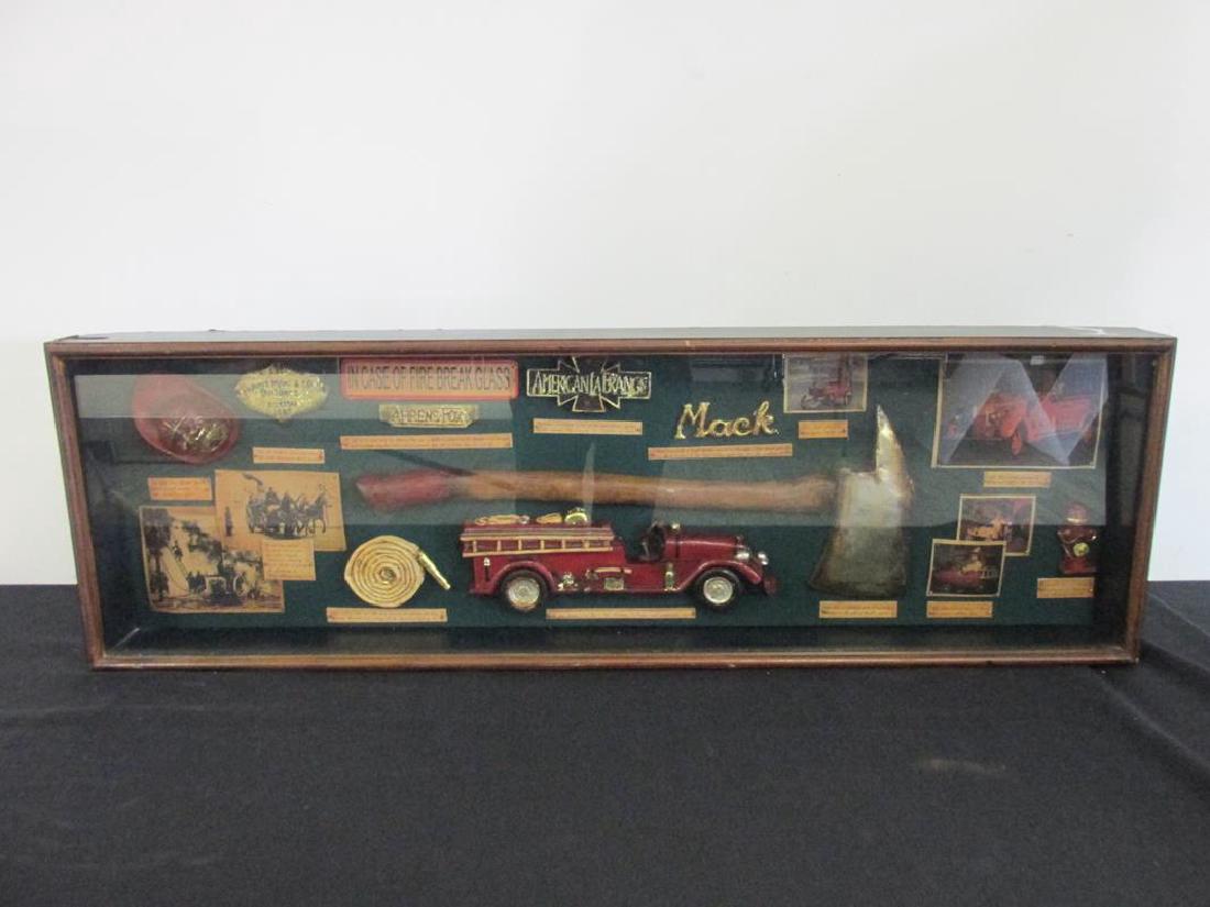 WALL SHADOWBOX OF FIREMATIC ITEMS (1 of 1)