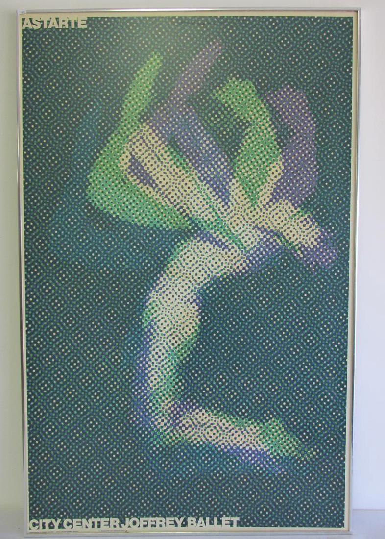 ASTARTE, CITY CENTER, JOFFREY BALLET FRAMED POSTER: 44"X29"