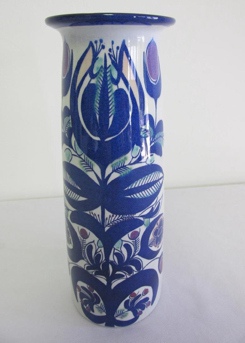 BERTE JESSEN FOR ROYAL COPENHAGEN FAJANCE VASE: HEIGHT IS 10"