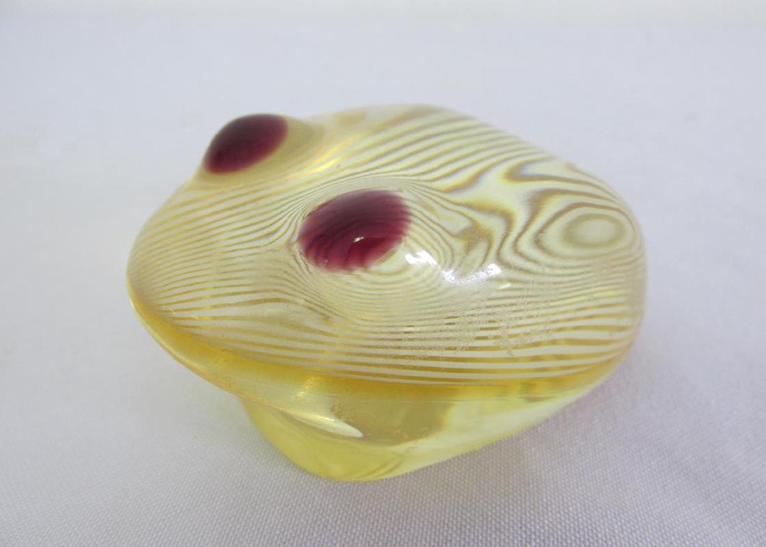ABRAHAM PALATNIK LUCITE FROG, PAL BRAZIL: HEIGHT IS 2"
