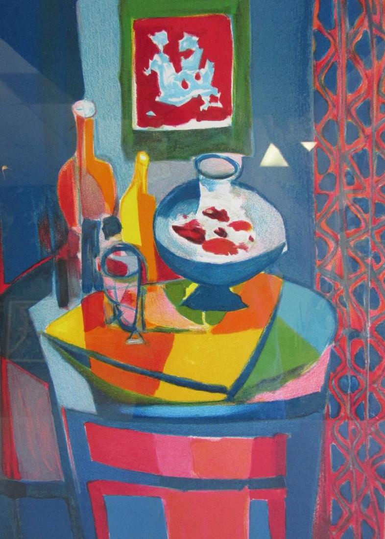 MARCEL MOULY LITHOGRAPH "LES POISSONS ROUGES": S/N, 26.5"X20.5"