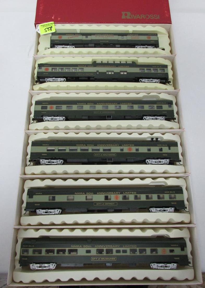 6 RIVAROSSI HO TRAINS, NMRA 50TH ANNIVERSARY (1 of 1)