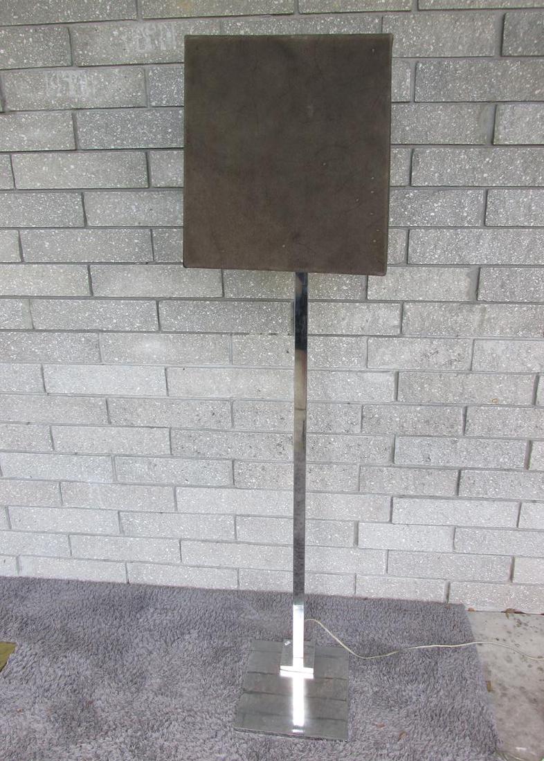 GEORGE KOVACS (ATTR.) CHROME FLOOR LAMP: SEE TITLE