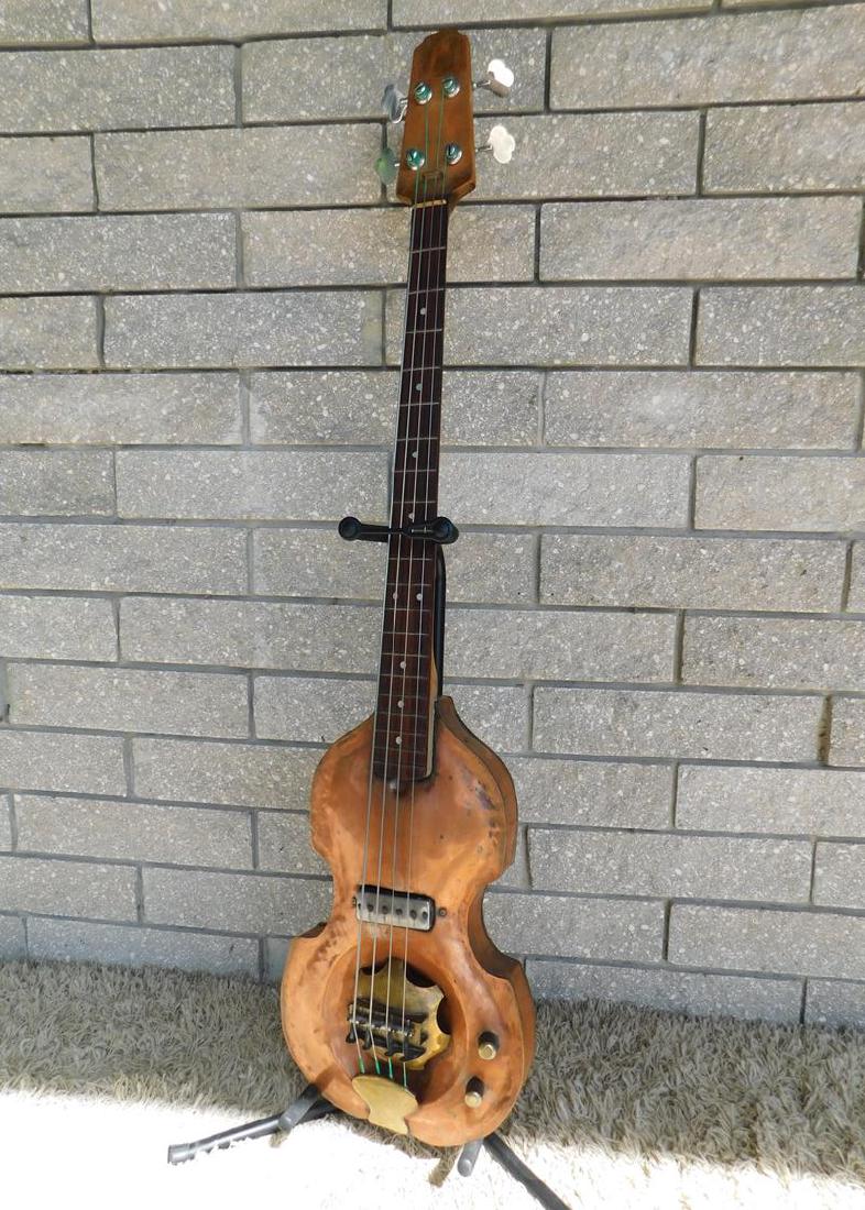 DOC HOPPER CUSTOM BASS GUITAR: ONE OF A KIND CUSTOME COPPER BODY