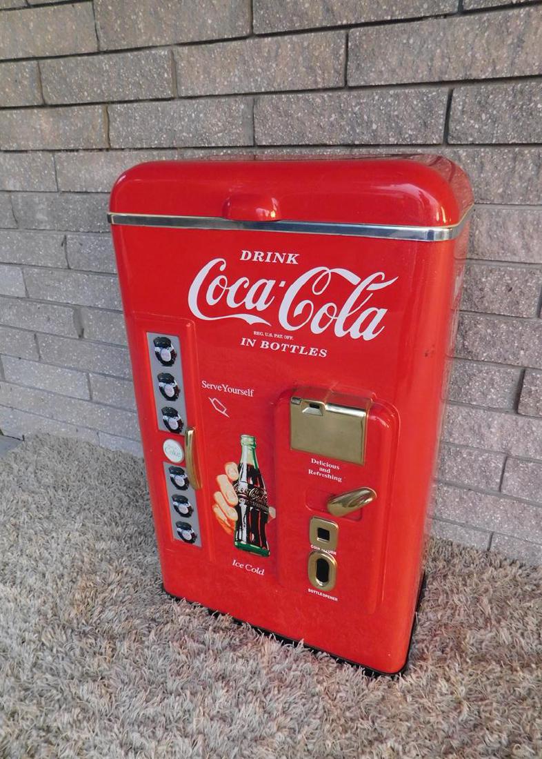 COCA-COLA LIFT TOP COOLER: SEE TITLE