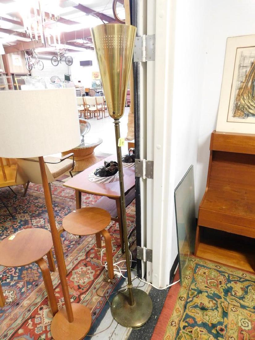 LIGHTOLIER (ATTR.) FLOOR STANDING LAMP: 62" OVERALL