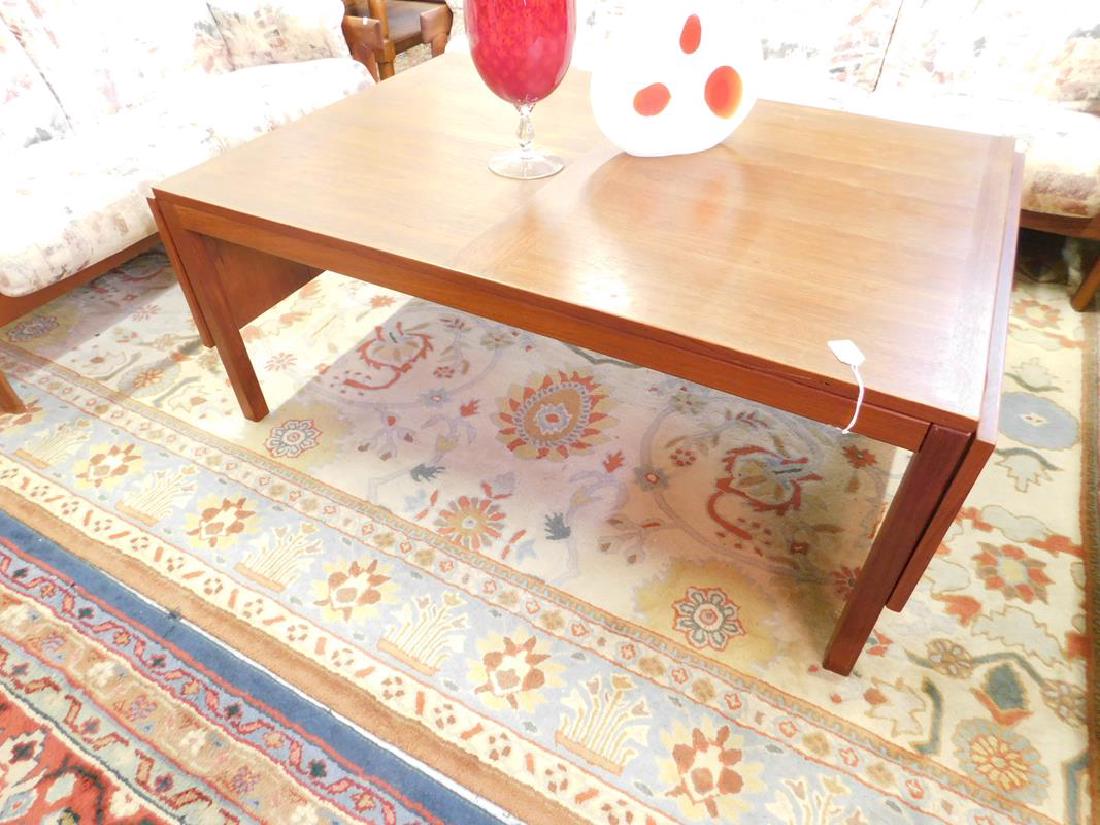 VEJLE STOLE DANISH COFFEE TABLE, DROP LEAF: 47L, 33D, 20H, 12" LEAF