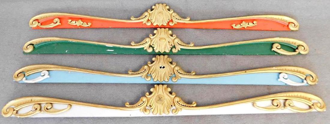 4 WOODEN CARVED WAGON SIDE TRIM (1 of 3)