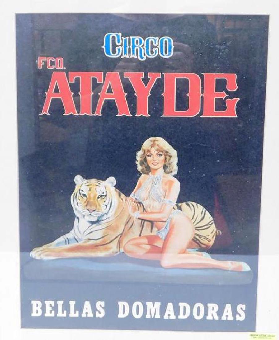 CIRCO ATAYDE BELLAS DOMADORAS FRAMED POSTER: OVERALL FRAMED IS 16"X20"