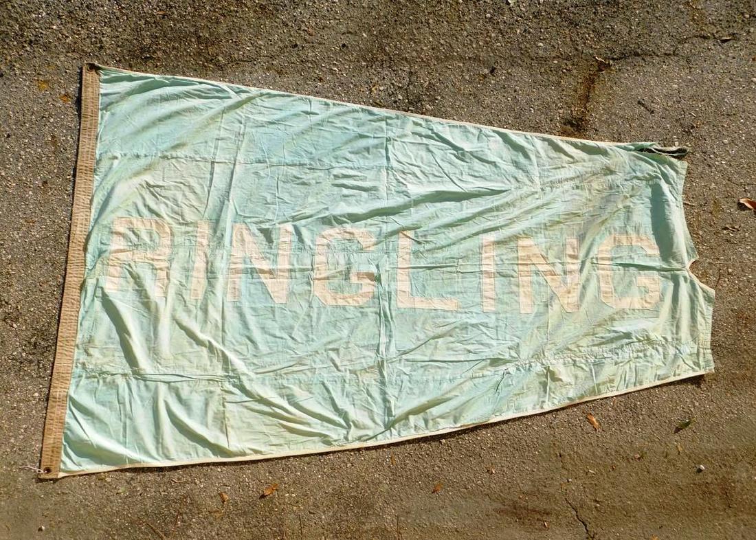 R.B.B.B. CIRCUS "RINGLING" BIG TOP PENNANT FLAG (1 of 1)