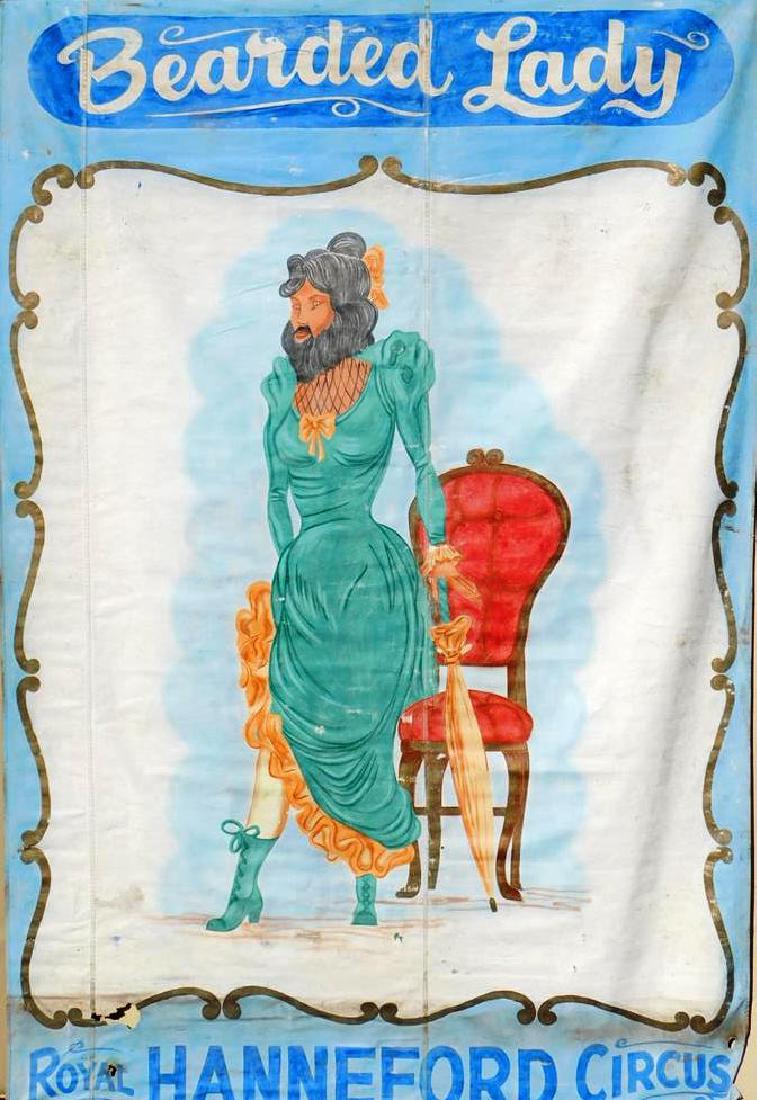 SIDESHOW ATTRACTION BANNER - BEARDED LADY (1 of 6)