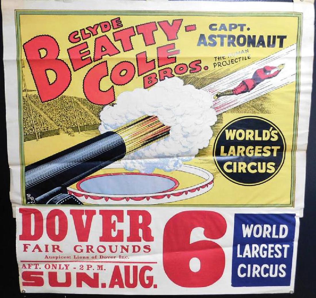 CLYDE BEATTY - COLE BROS. CIRCUS POSTER (1 of 1)