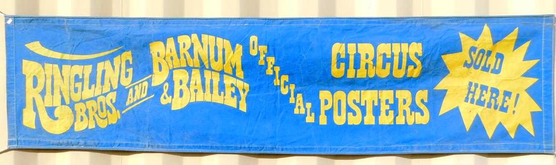 R.B.B.B. CIRCUS POSTER KIOSK CANVAS BANNER (1 of 1)