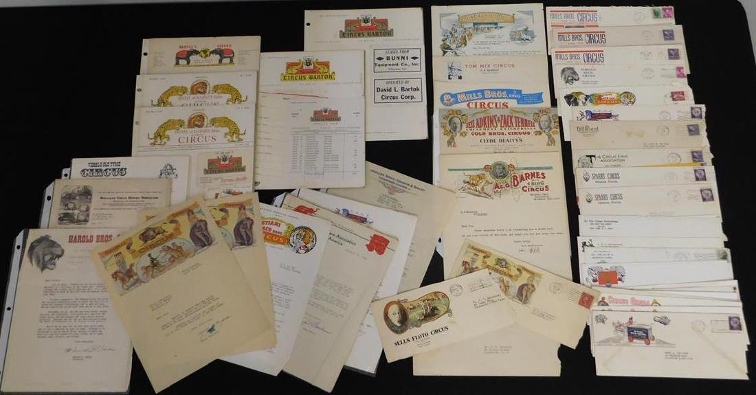 COLLECTION OF CIRCUS LETTERS/LETTERHEAD (1 of 5)