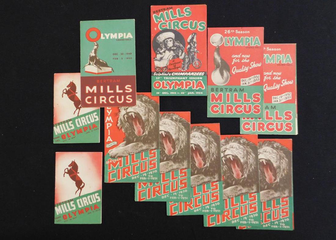 BERTRAM MILLS CIRCUS HANDBILLS, 1947-1954 (1 of 1)