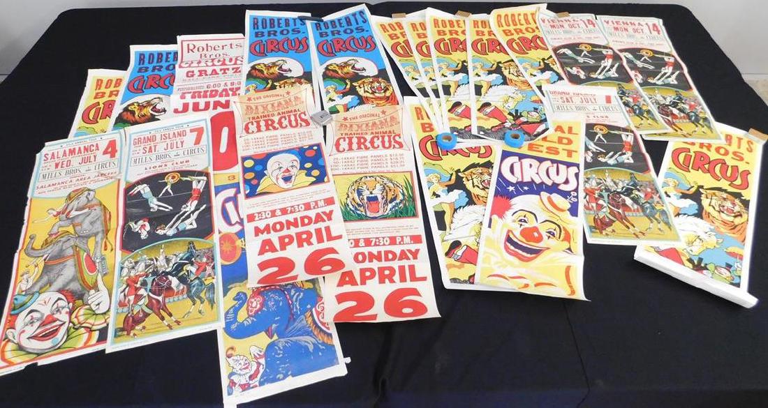COLLECTION OF CIRCUS POSTERS - STREAMERS (1 of 1)