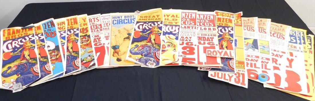COLLECTION OF CIRCUS POSTERS - STREAMERS (1 of 1)