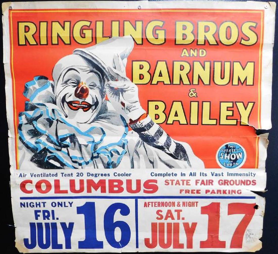 1940'S R.B.B.B. CIRCUS POSTER (1 of 1)