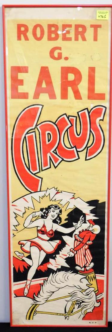 ROBERT G. EARL CIRCUS STEAMER POSTER (1 of 1)