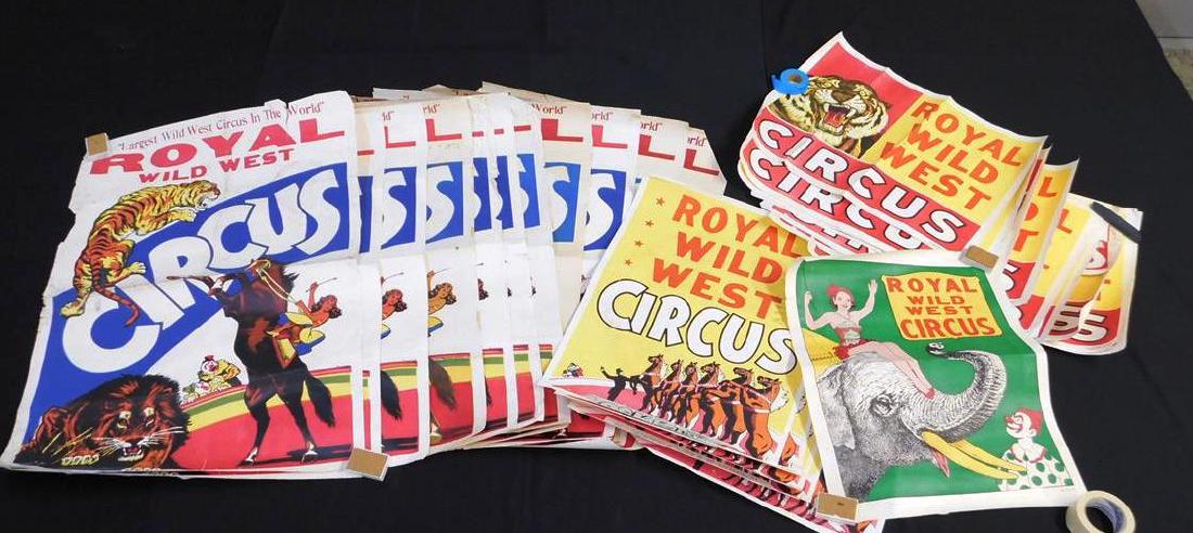 COLLECTION OF ROYAL WILD WEST CIRCUS POSTERS (1 of 1)