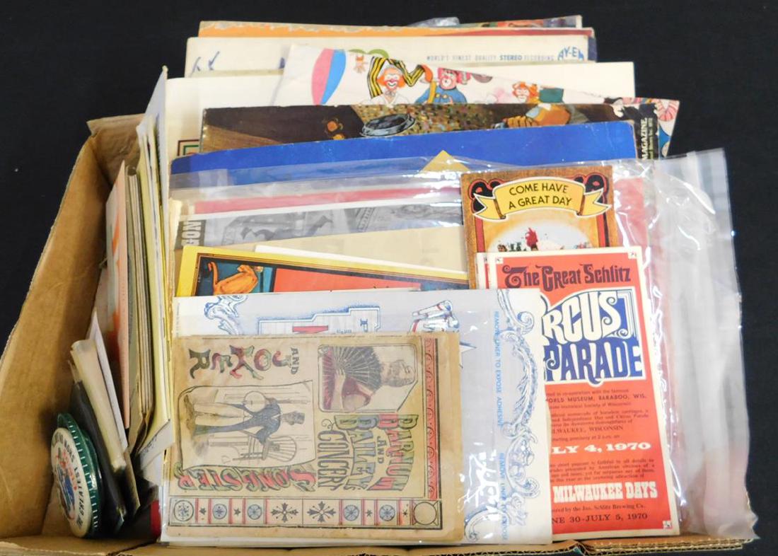 DISCOVERY LOT OF CIRCUS EPHEMERA, PROGRAMS (1 of 1)