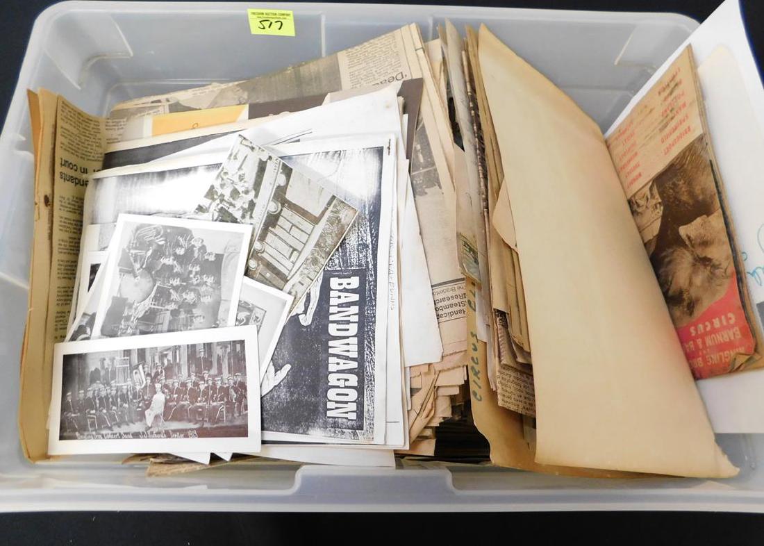 DISCOVERY LOT OF CIRCUS EPHEMERA (1 of 1)