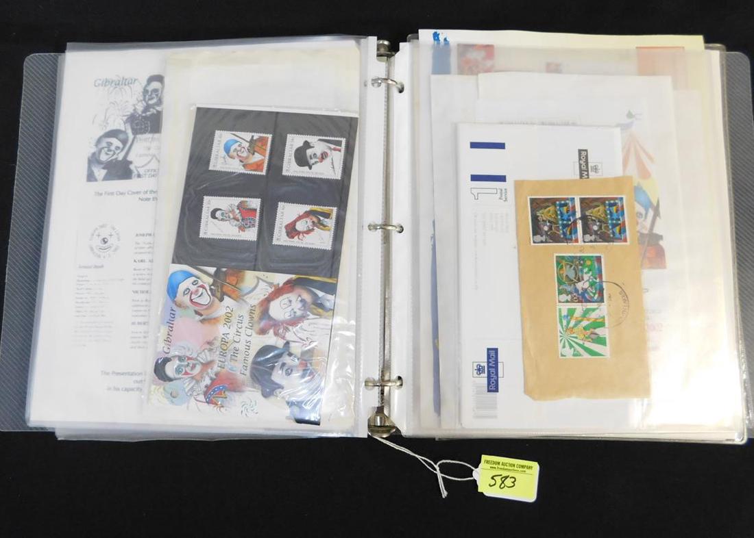 CIRCUS POSTAGE, FIRST DAY COVER STAMP ALBUM (1 of 1)