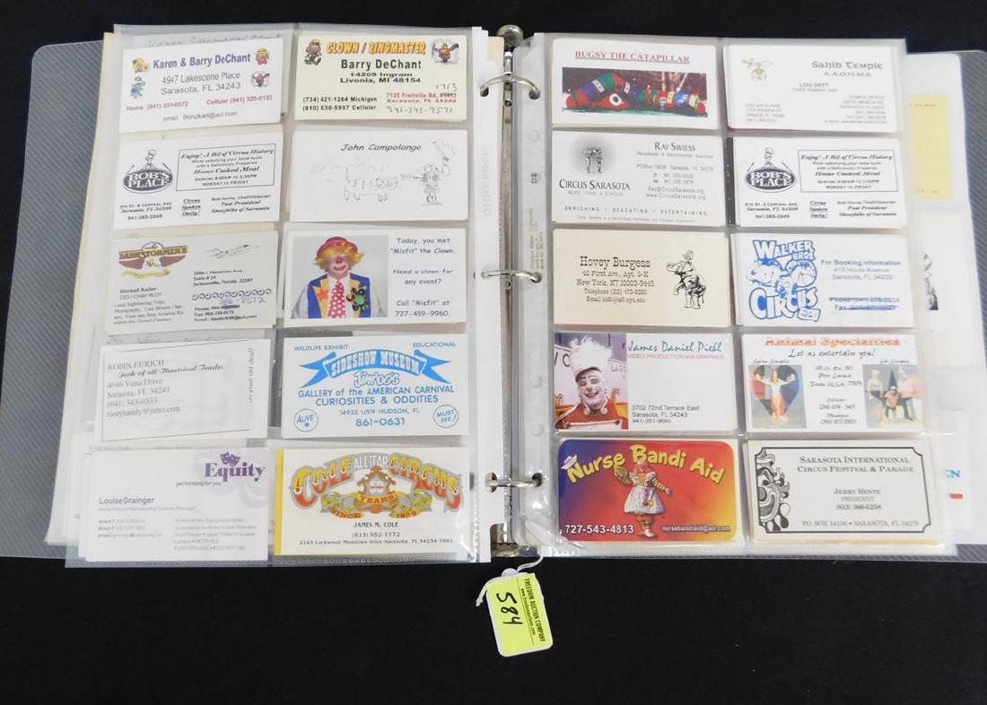 DISCOVERY ALBUM OF CIRCUS BUSINESS CARDS (1 of 1)