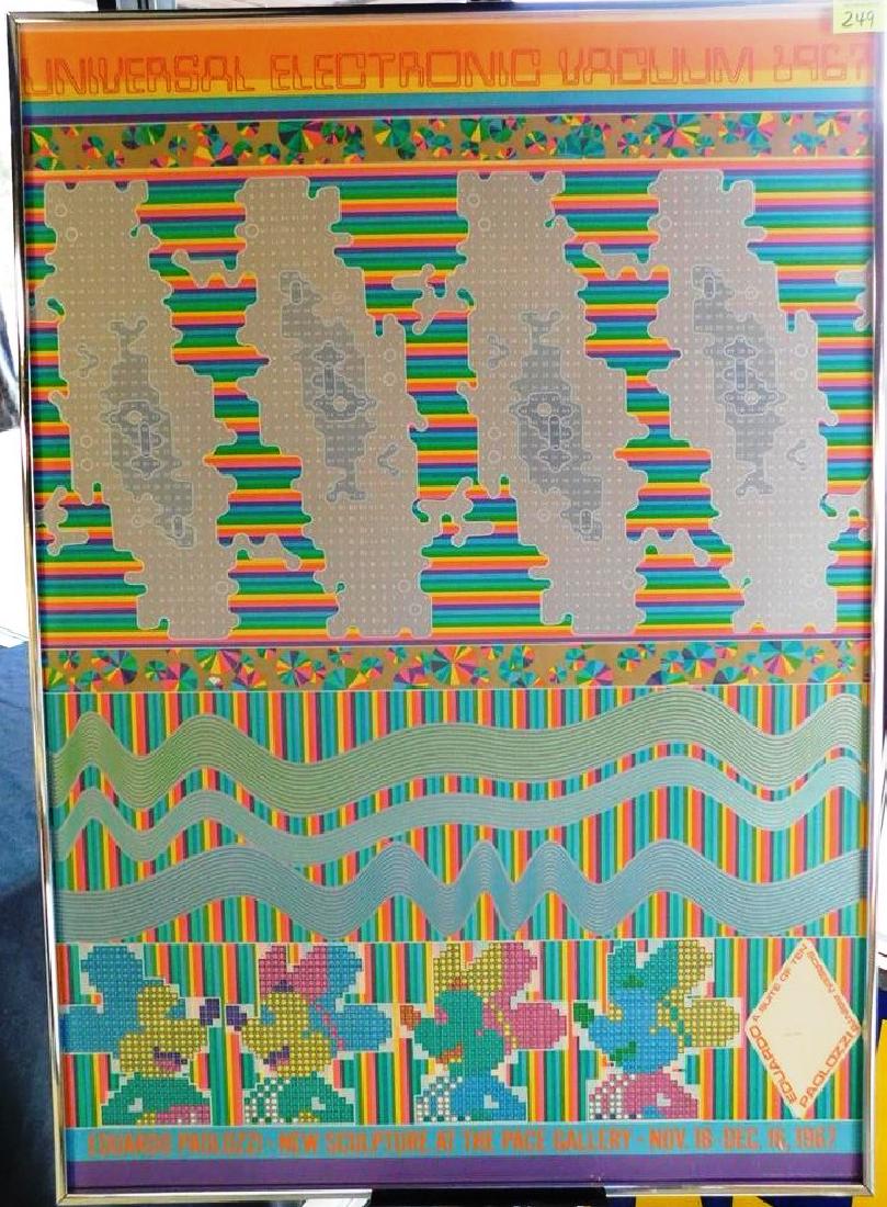 EDUARDO PAOLOZZI, UNIVERSAL ELECTRONIC VACUUM, 1967: SCREEN PRINT ON FOAM. 24"X34"
