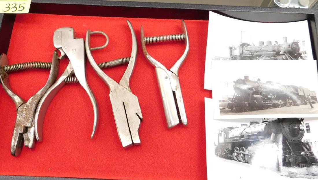 COLLECTION OF RAILROAD TICKET PUNCHES: SEE TITLE