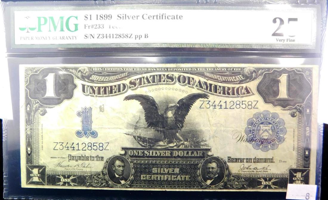 1899 U.S. $1 SILVER CERTIFICATE - BLACK EAGLE (1 of 3)